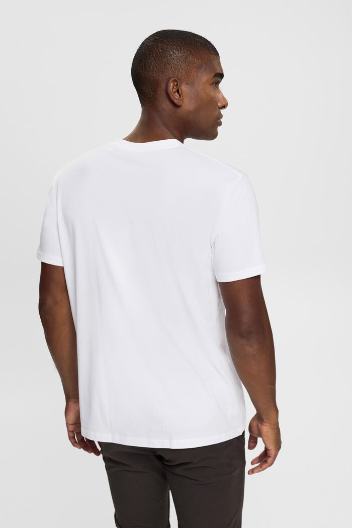 T-shirt z dżerseju, 100% bawełny, WHITE, detail image number 3