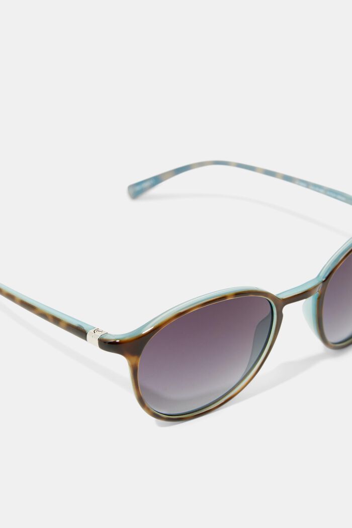 Okrągłe okulary przeciwsłoneczne, oprawki z tworzywa sztucznego, DEMI BLUE, detail image number 1