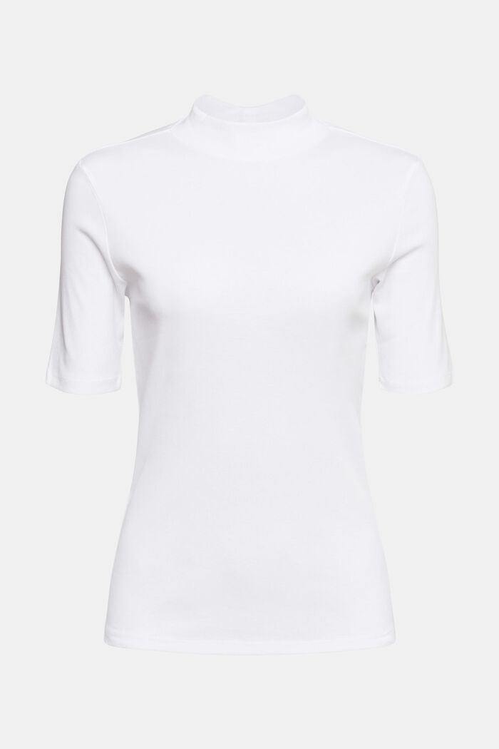 T-shirt ze stójką, WHITE, detail image number 6