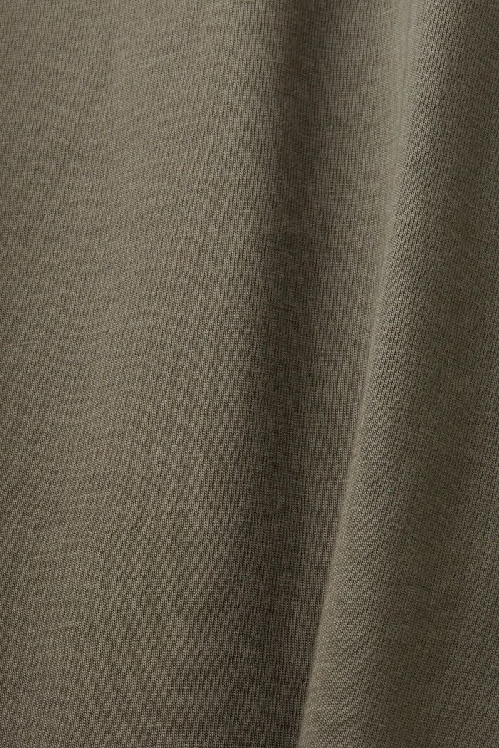 Dżersejowa koszulka z długim rękawem, 100% bawełny, GUNMETAL, detail image number 4