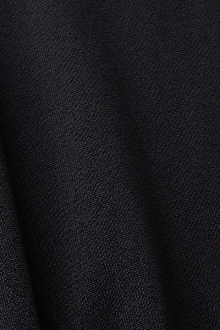 Dzianinowa sukienka do kolan, BLACK, detail image number 5