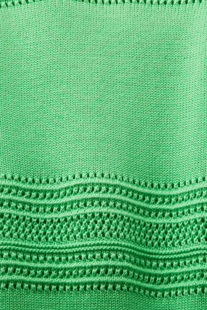Sweter bez rękawów z siateczki, CITRUS GREEN, detail image number 5