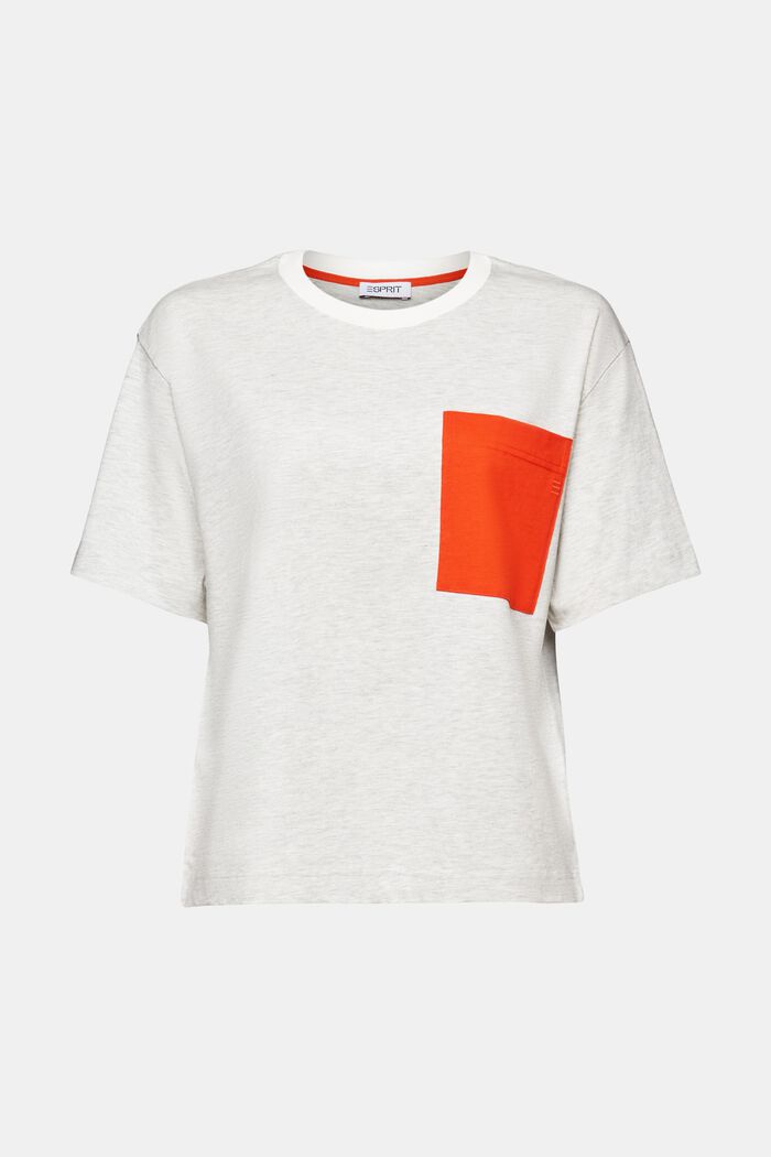T-shirt melanżowy z okrągłym dekoltem, ICE, detail image number 6