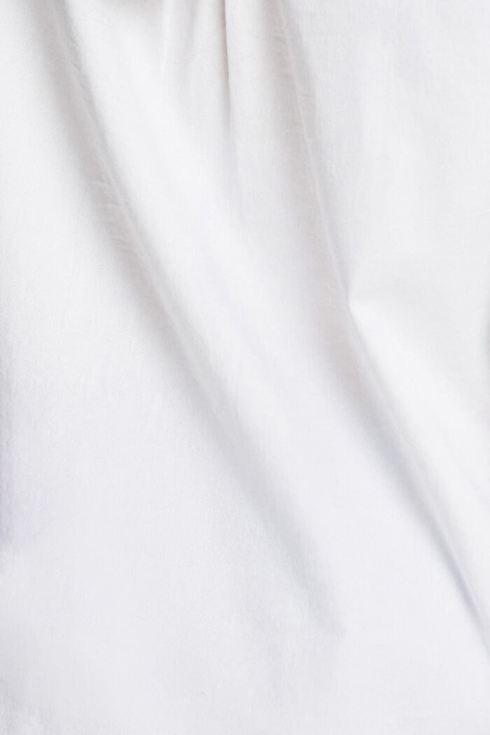 Bluzka koszulowa ze 100% bawełny, WHITE, detail image number 3
