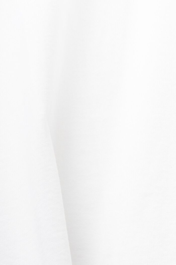 T-shirt z dżerseju z bawełny organicznej, unisex, WHITE, detail image number 6