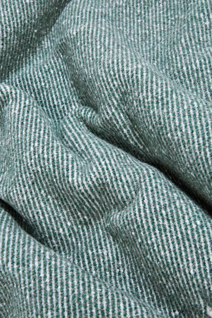 Miękki pled z mieszanki bawełnianej, DARK GREEN, detail image number 1