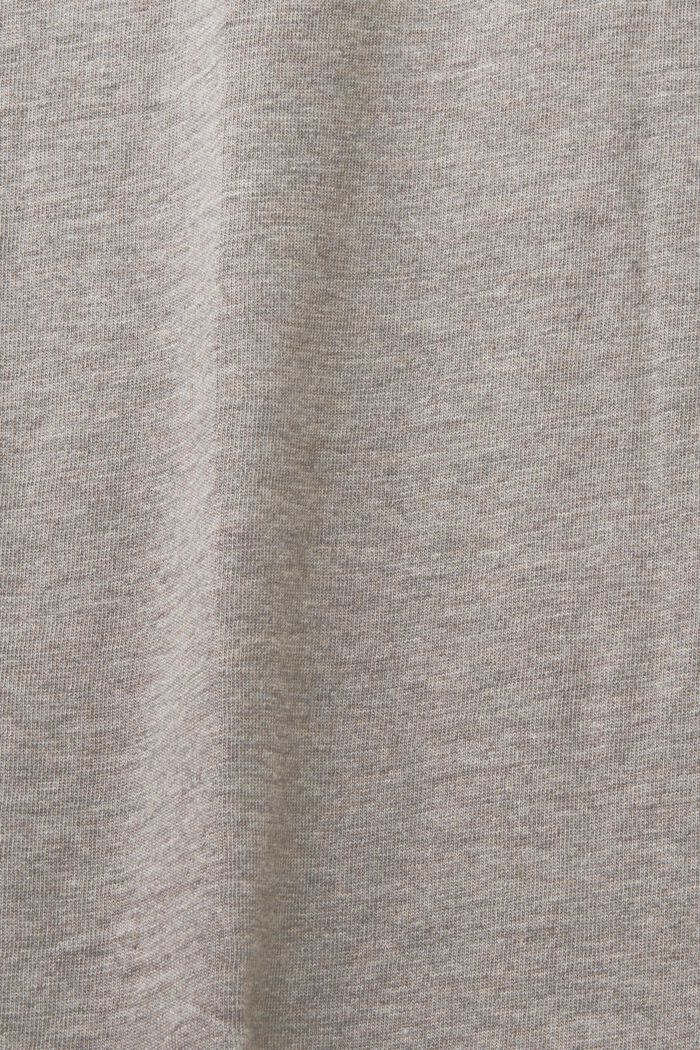 T-shirt z okrągłym dekoltem, 100% bawełny, GUNMETAL, detail image number 5