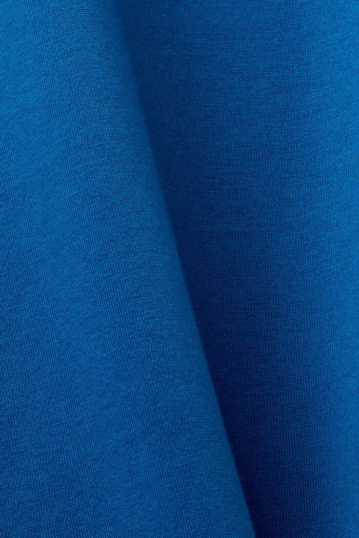 T-shirt z okrągłym dekoltem, 100% bawełny, DARK BLUE, detail image number 4