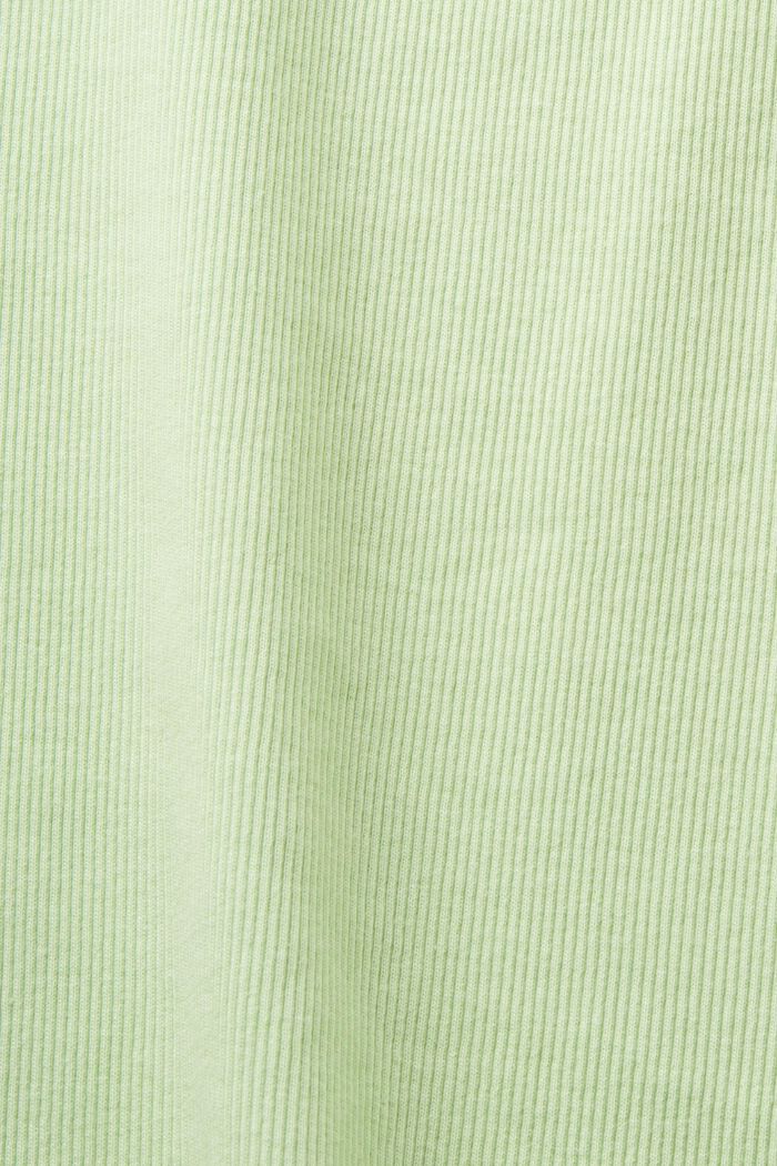 T-shirt z logo z błyszczących kamieni, LIGHT GREEN, detail image number 6