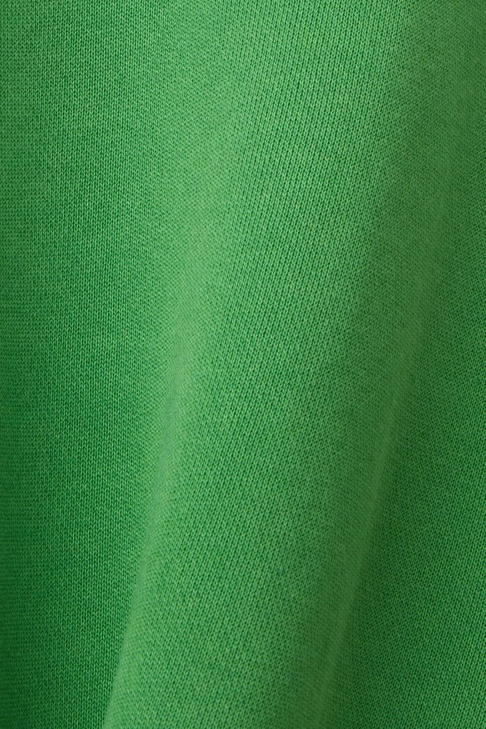 Jednokolorowa bluza o fasonie regular fit, GREEN, detail image number 4