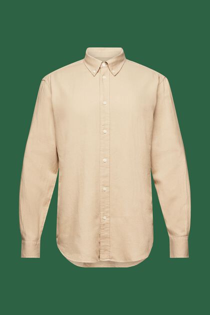 Koszula bawełniana w drobną kratkę, fason regular fit