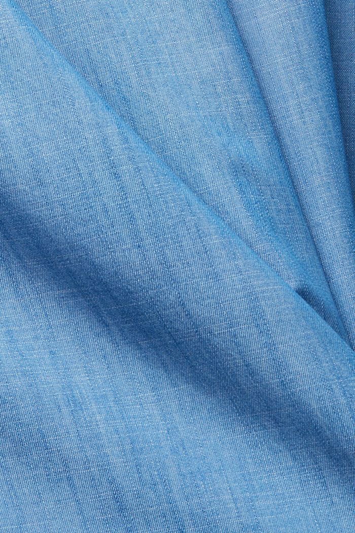 Z włókna TENCEL™: sukienka midi w dżinsowym stylu, BLUE MEDIUM WASHED, detail image number 5