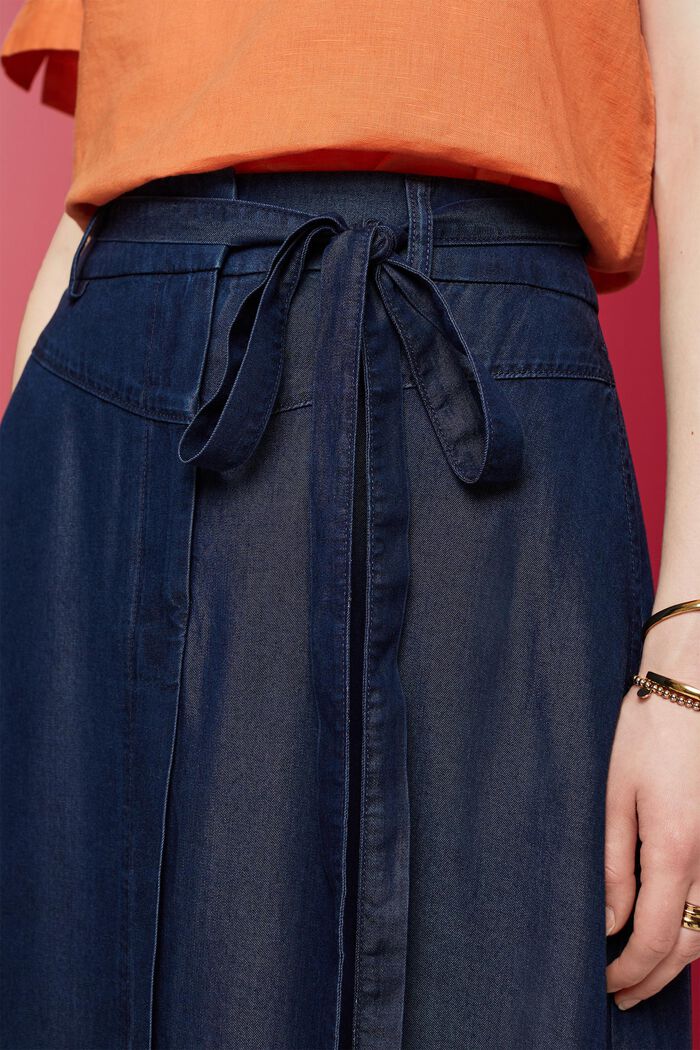 Spódnica midi w dżinsowym stylu, TENCEL™, BLUE DARK WASHED, detail image number 2