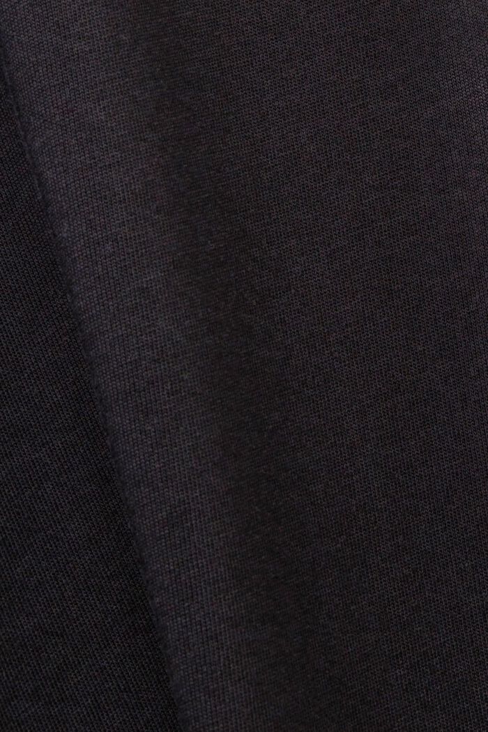 T-shirt ze zrównoważonej bawełny z motywem serca, BLACK, detail image number 5