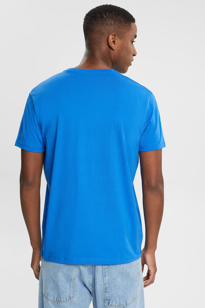 T-shirt z nadrukiem na piersi, BLUE, detail image number 3