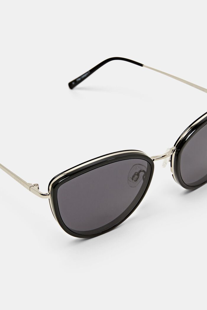 Okulary przeciwsłoneczne typu kocie oko, BLACK, detail image number 1