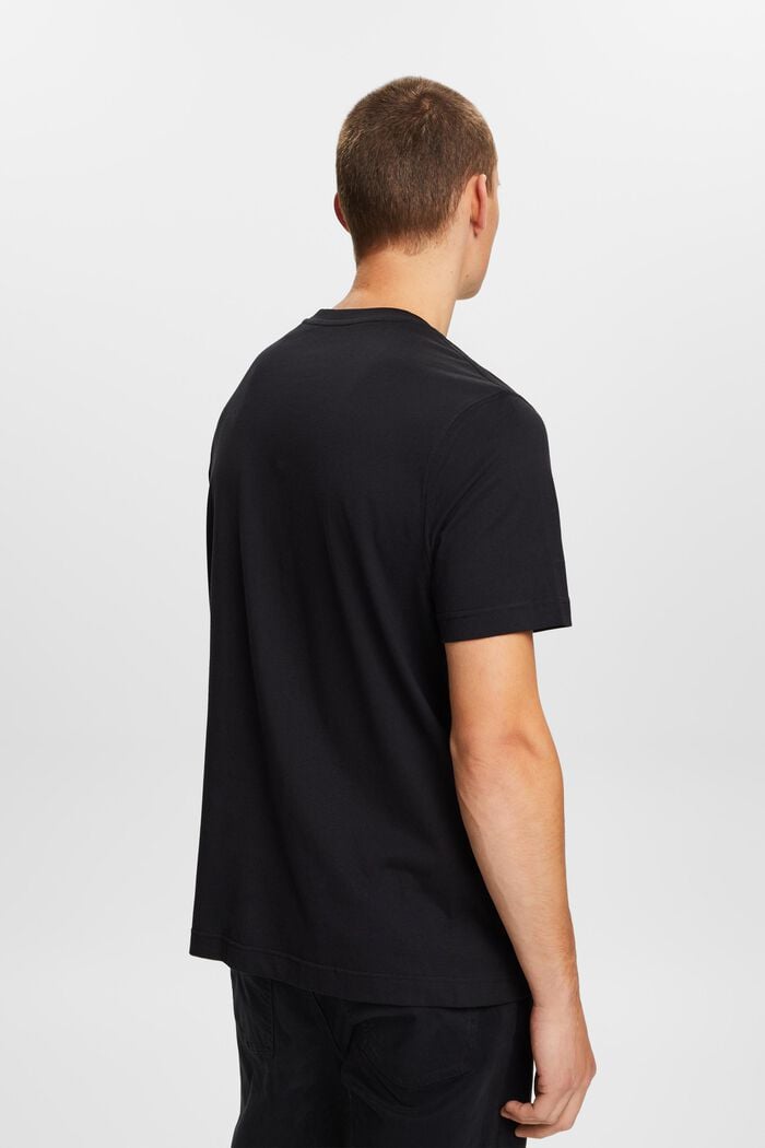 T-shirt z nadrukiem z bawełny organicznej, BLACK, detail image number 4