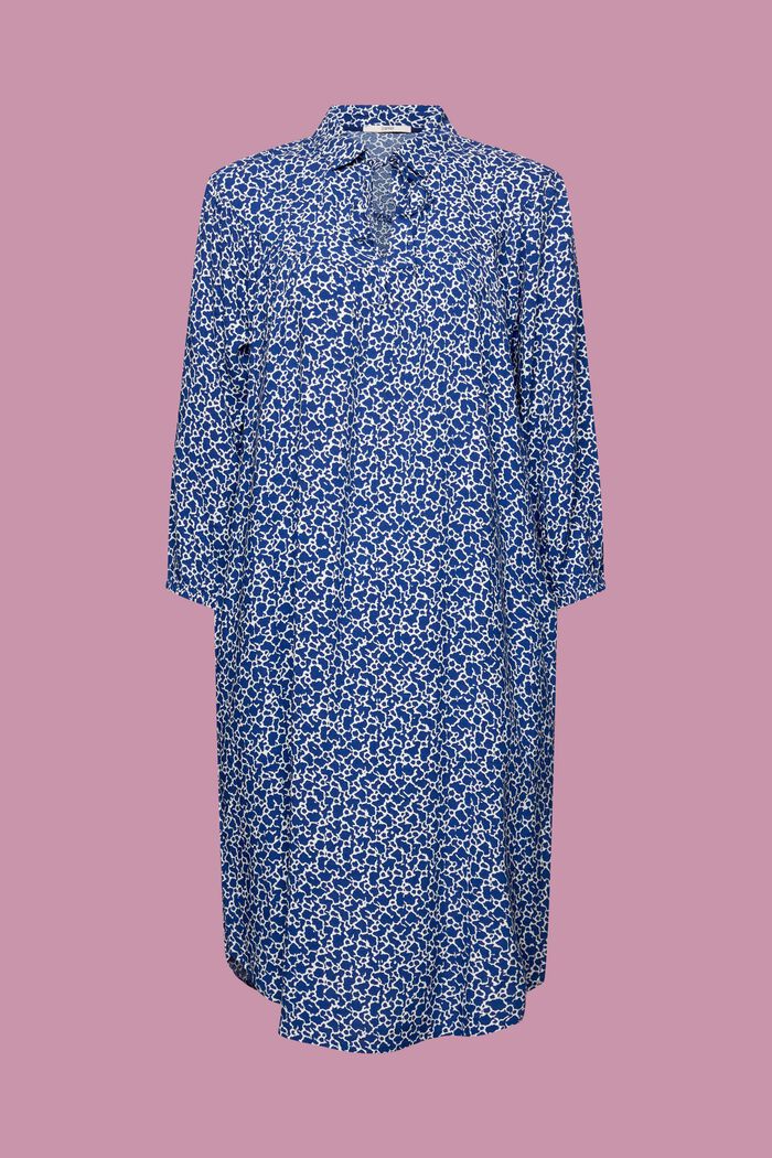 Sukienka midi z wiązaniem na szyi w kwiaty, INK, detail image number 6