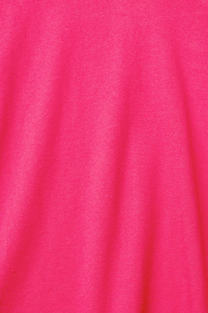 Sweter z dekoltem w serek, PINK FUCHSIA, detail image number 1