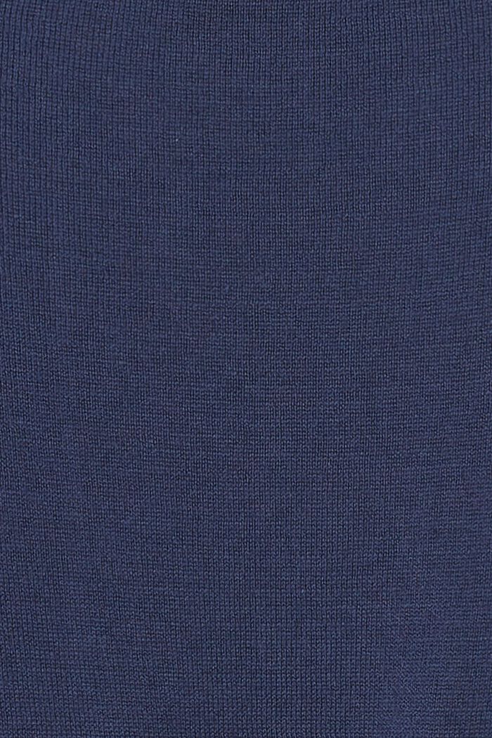 Dzianinowy kardigan z wiązanym paskiem, DARK BLUE, detail image number 3