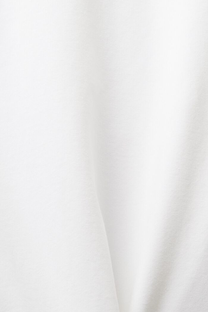 T-shirt z jerseyu z dekoltem serek, WHITE, detail image number 4