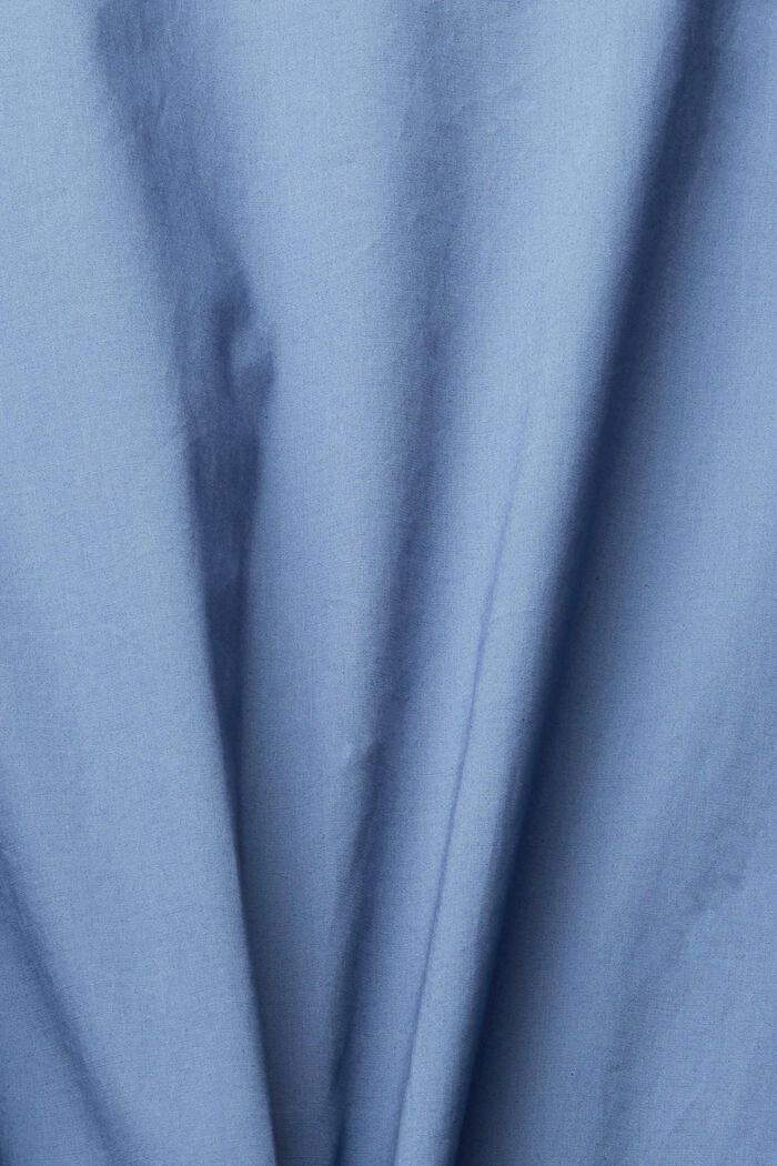 Sukienka z falbanami, z bawełny, GREY BLUE, detail image number 4