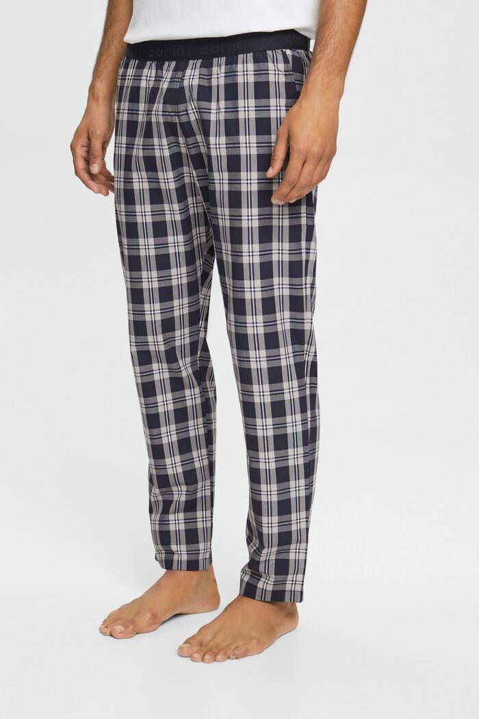 Spodnie od piżamy w kratkę, NAVY, detail image number 1