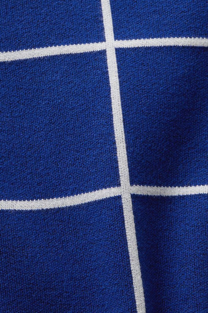 Spódnica mini z żakardowej dzianiny, BRIGHT BLUE, detail image number 6