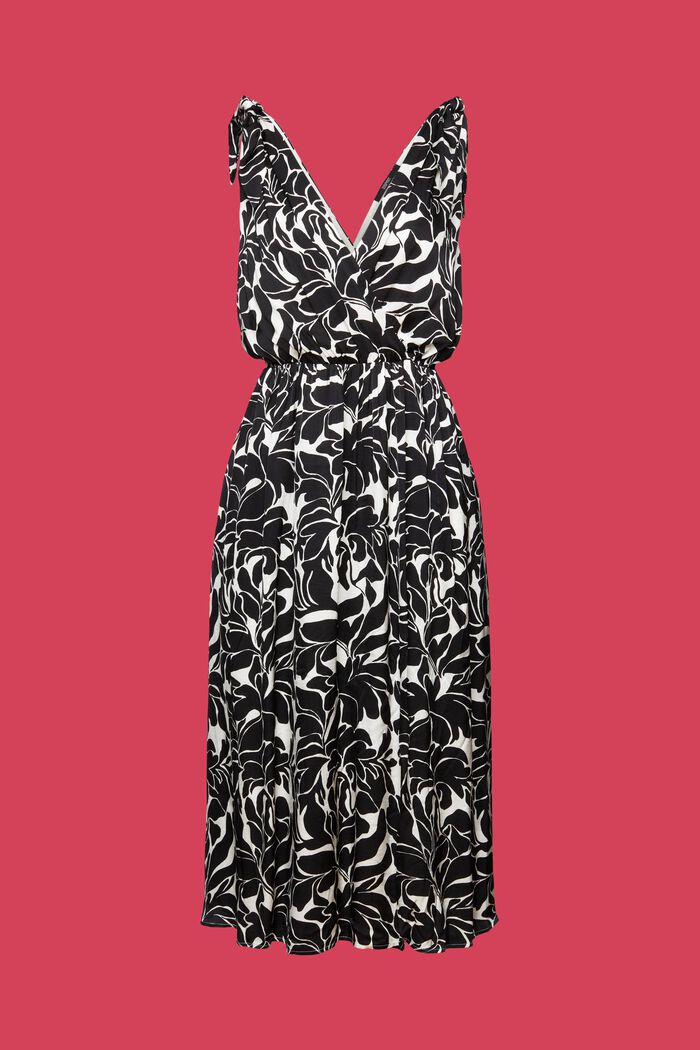 Wzorzysta sukienka midi, WHITE, detail image number 6