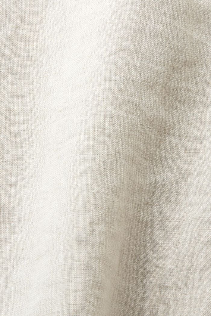 Spódnica midi z niebarwionego lnu, BEIGE, detail image number 6