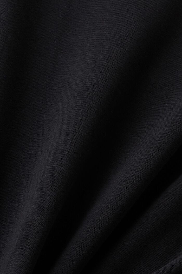 Bluza z dekoltem w serek, BLACK, detail image number 4