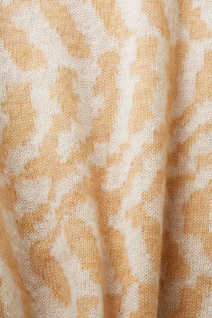 Sweter z mieszanki wełny i moheru, DUSTY NUDE, detail image number 6