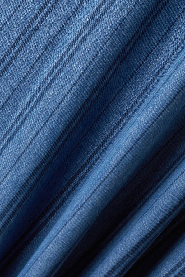 Dżinsowa koszula o fasonie slim fit z paskami, NAVY, detail image number 4