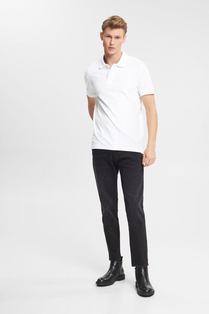 Koszulka polo, fason slim fit, WHITE, detail image number 4