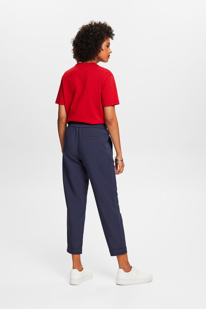 Spodnie w stylu joggersów, NAVY, detail image number 2