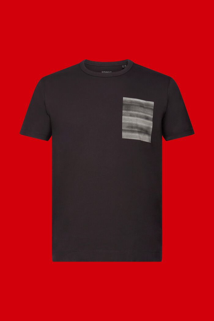 T-shirt z okrągłym dekoltem, 100% bawełny, ANTHRACITE, detail image number 6