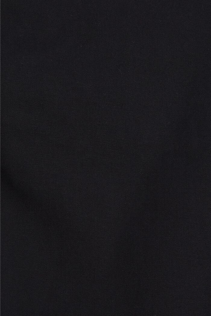 Spodnie chino z bawełny ekologicznej z brelokiem, BLACK, detail image number 4