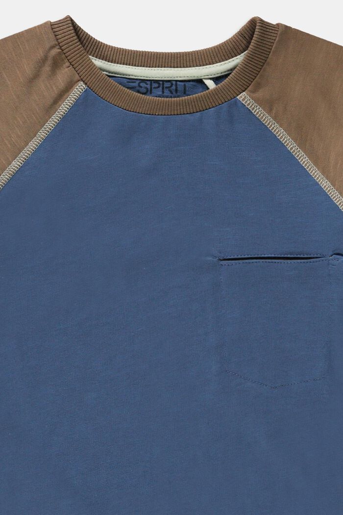 T-shirt w 100% z bawełny, GREY BLUE, detail image number 2