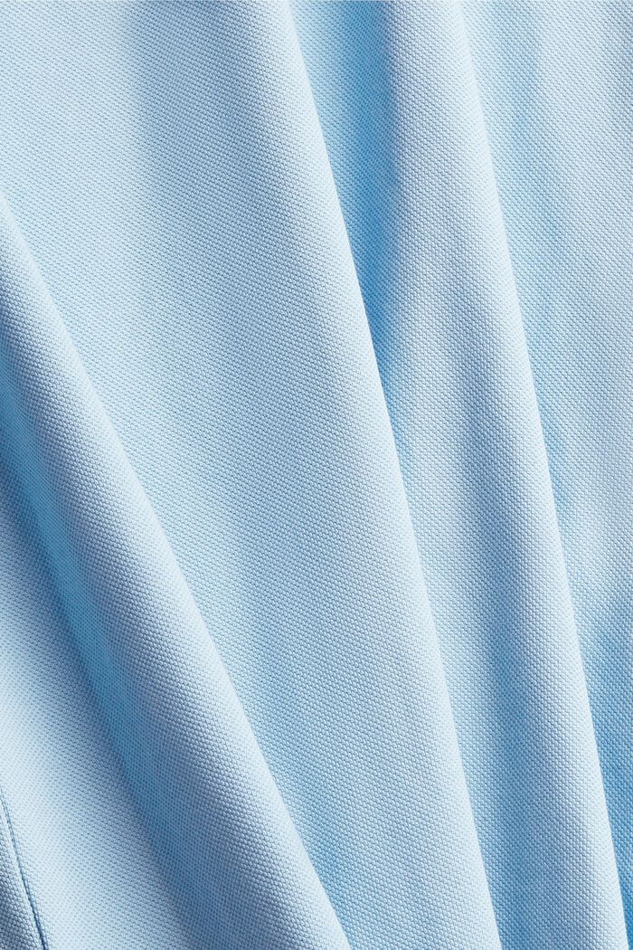 Koszulka polo z piki z bawełny pima, LIGHT BLUE, detail image number 5
