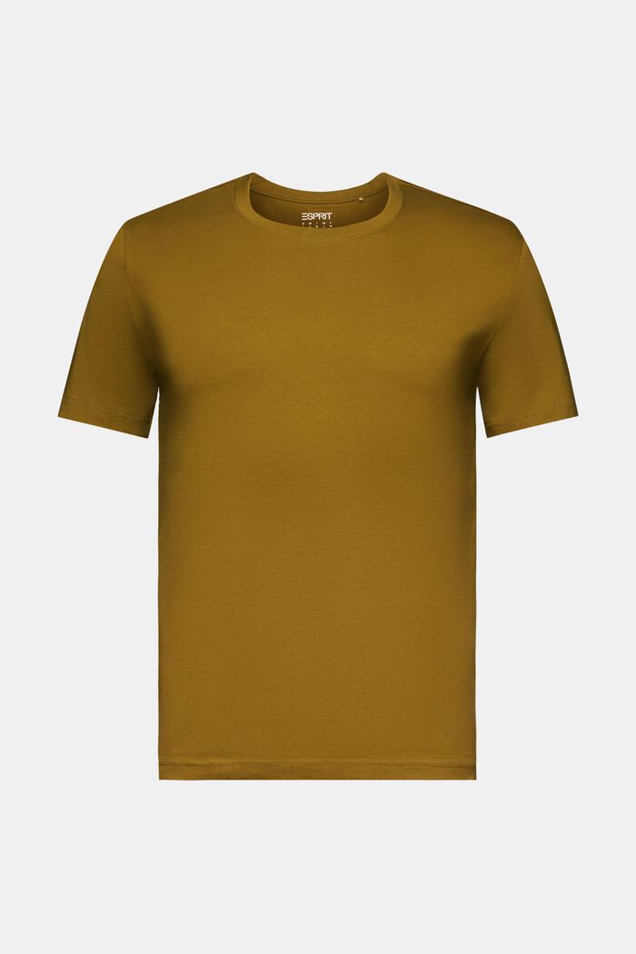 Dżersejowy T-shirt z bawełny organicznej, OLIVE, detail image number 6