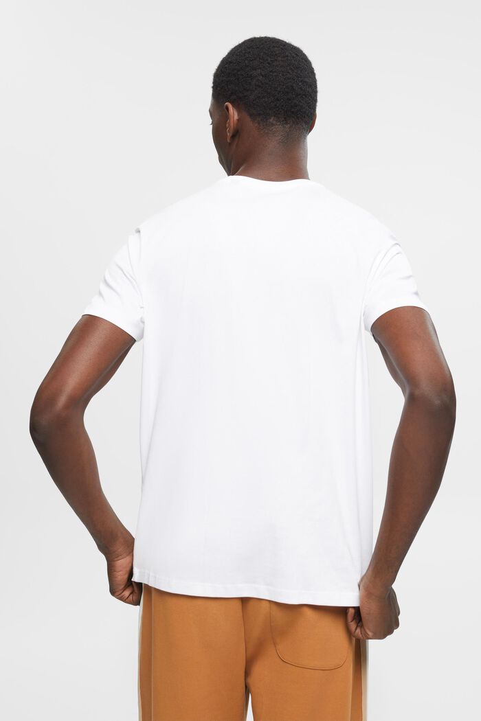 T-shirt z bawełny pima, slim fit, WHITE, detail image number 3