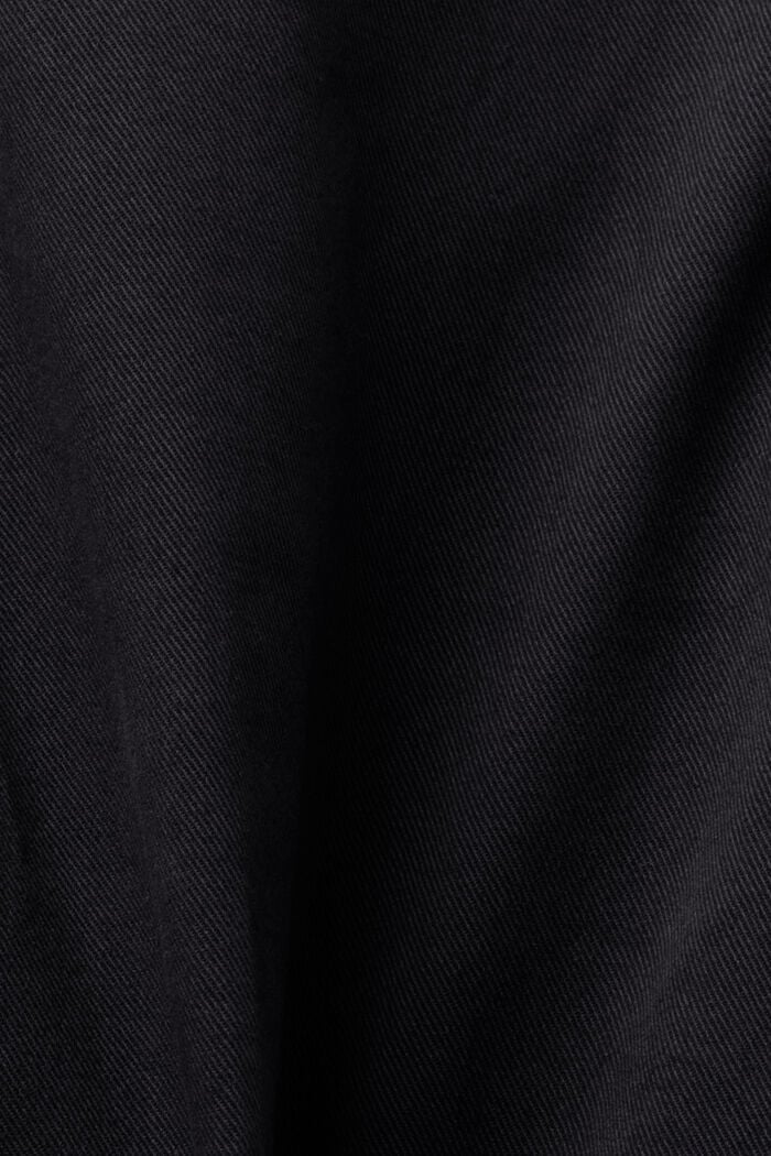 Spodnie bojówki z podwiniętymi nogawkami, BLACK, detail image number 5