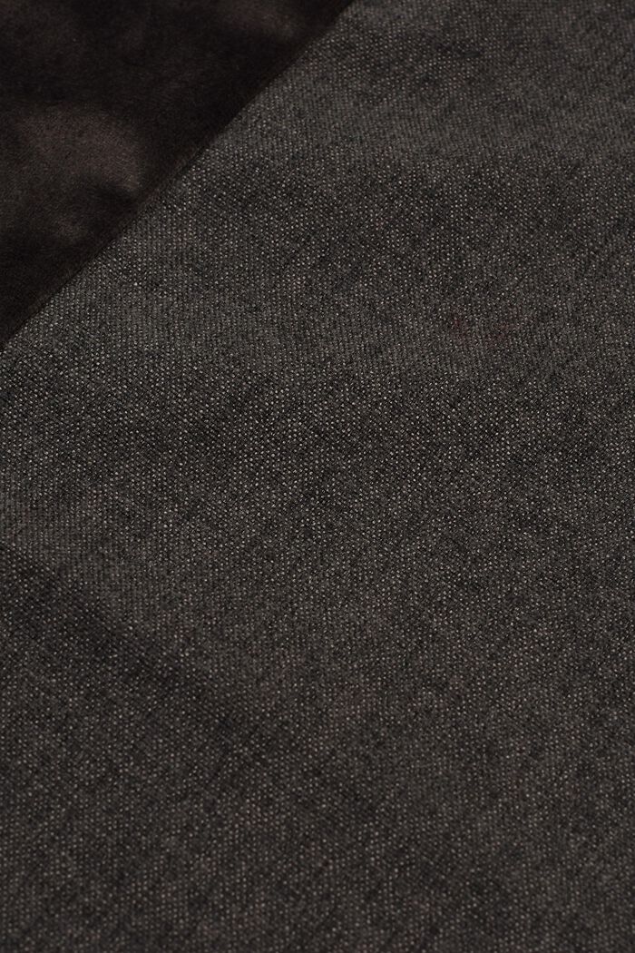 Poszewka na poduszkę z mikroaksamitu, DARK GREY, detail image number 2