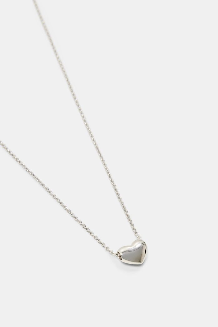 Naszyjnik z zawieszką w kształcie serca, ze srebra wysokiej próby, SILVER, detail image number 1