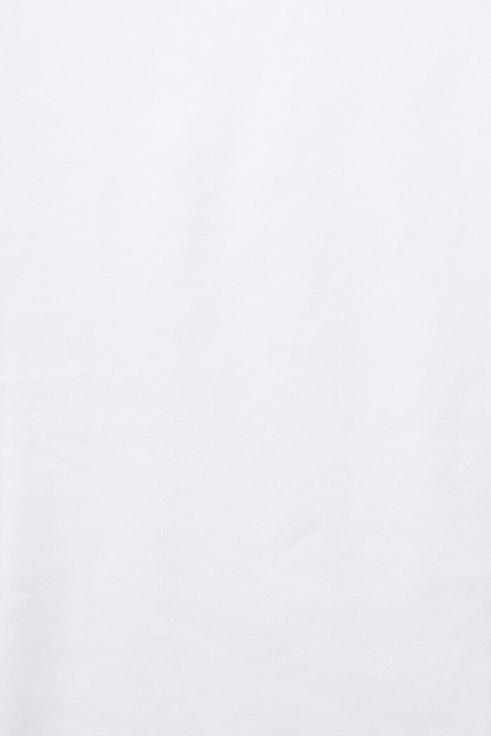 Bluzka z długim rękawem i logo z bawełny organicznej, WHITE, detail image number 5