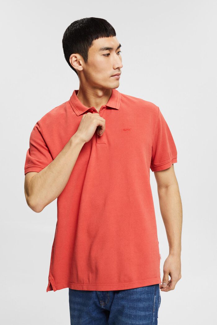Koszulka polo, 100% bawełny organicznej, RED ORANGE, detail image number 0