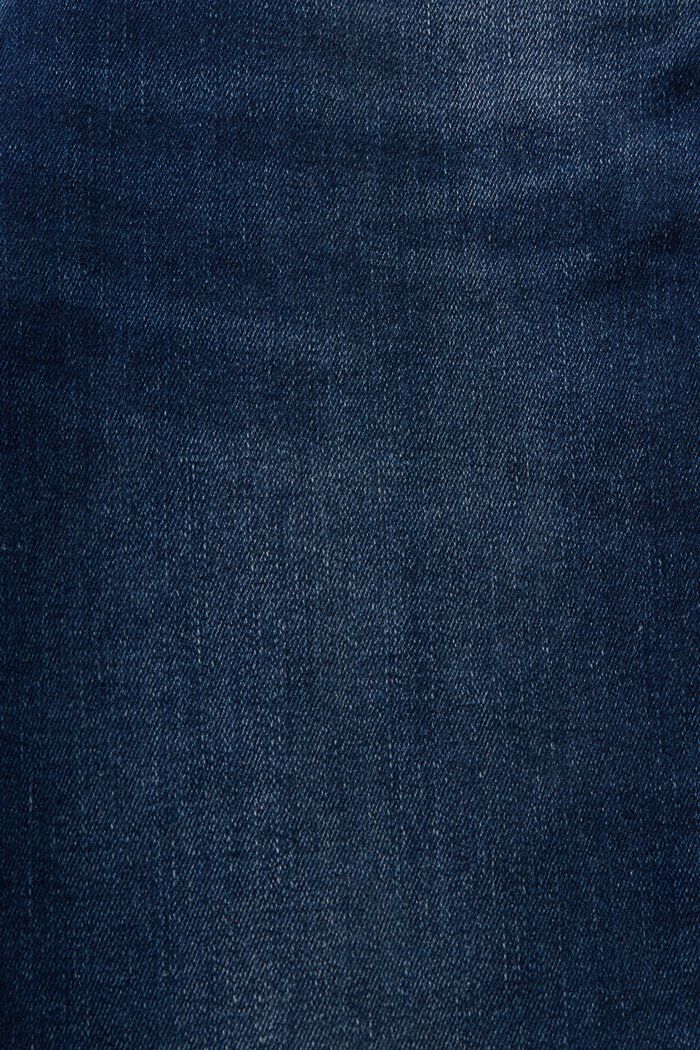Z recyklingu: elastyczne dżinsy skinny ze średnim stanem, BLUE DARK WASHED, detail image number 6