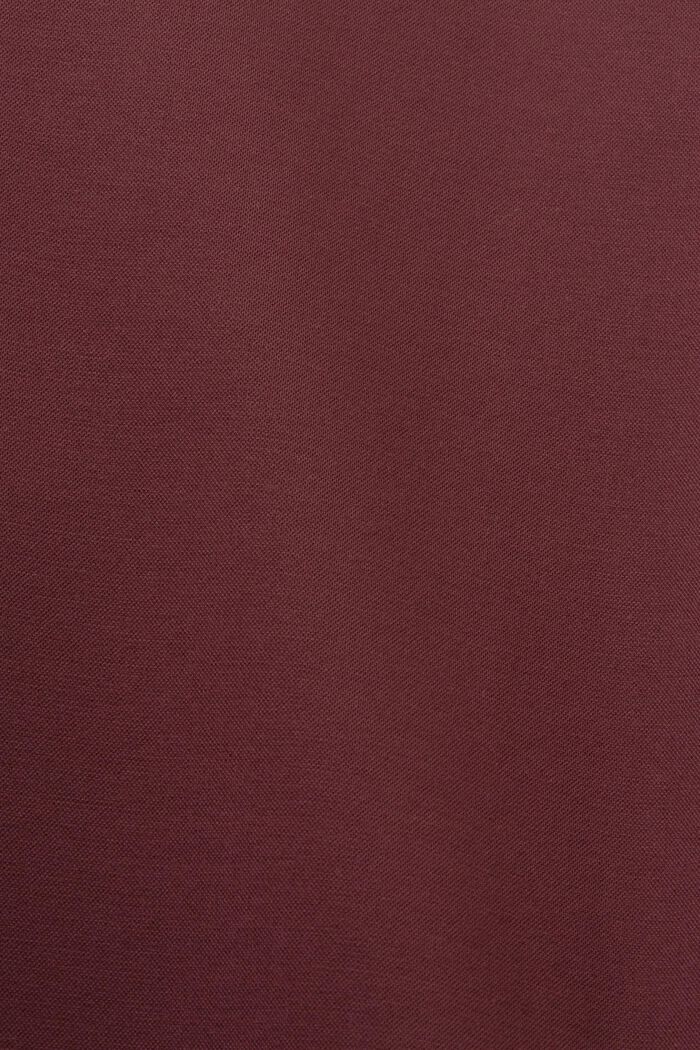 Spodnie od garnituru z dżersejowej piki, BORDEAUX RED, detail image number 4
