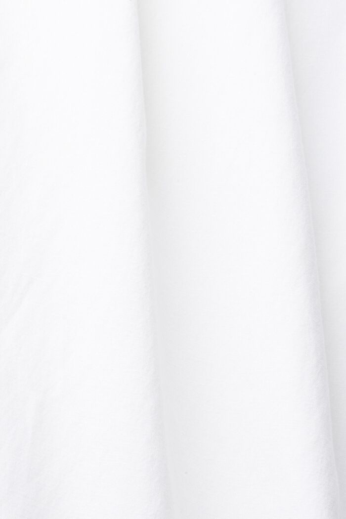 Z lnem: sukienka z regulowanymi ramiączkami, WHITE, detail image number 4