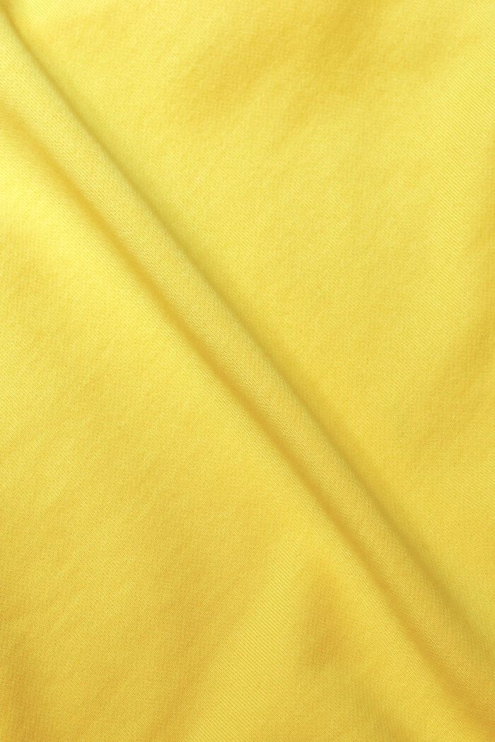Bawełniana bluza z kapturem i logo, YELLOW, detail image number 5